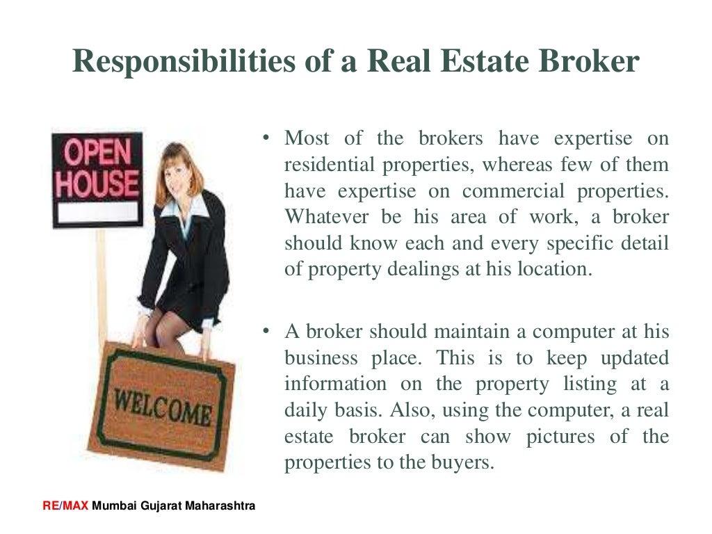 what is the role of a real estate broker