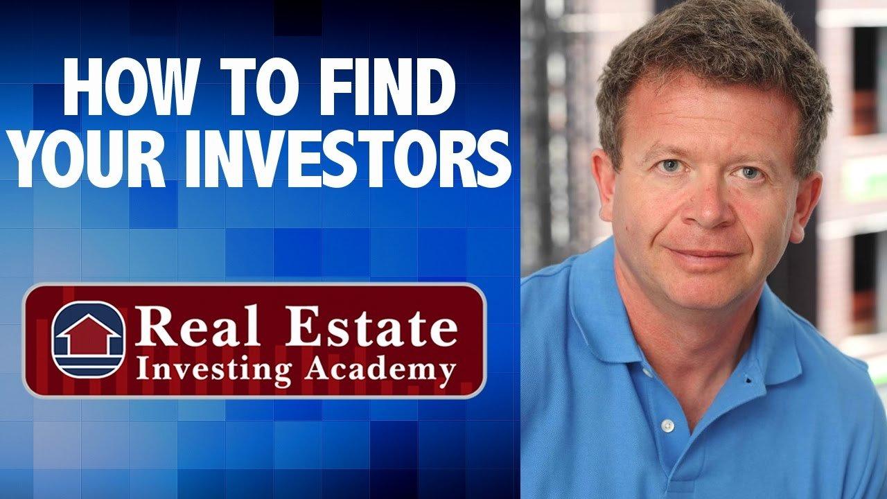 how to find investors for real estate