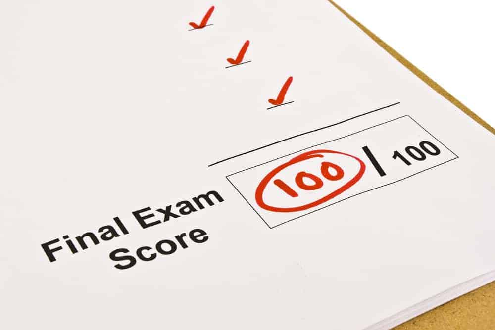 what score do you need to pass real estate exam