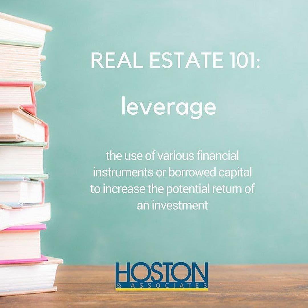 How to best leverage yourself in real estate