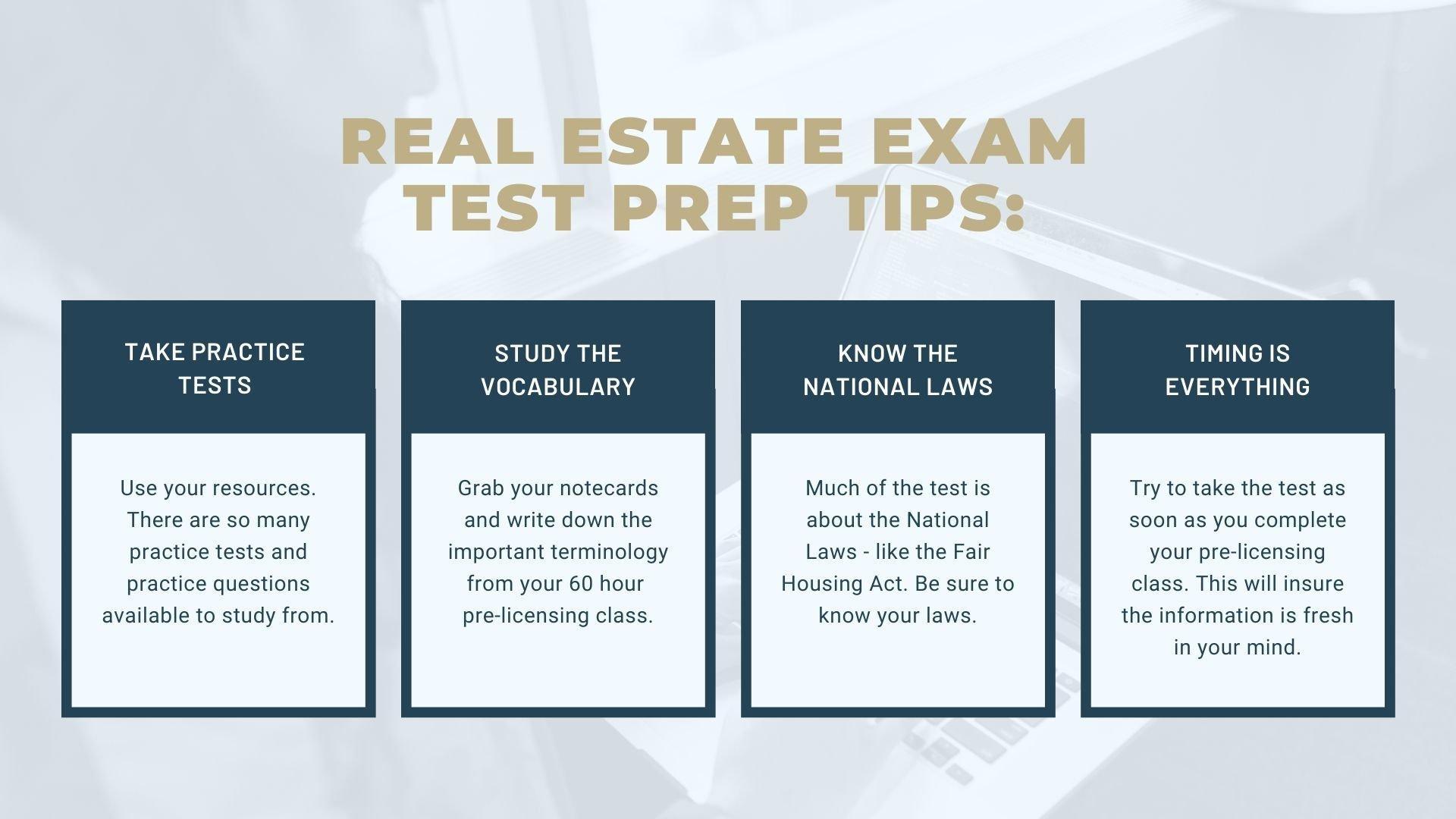 How do i schedule my real estate exam