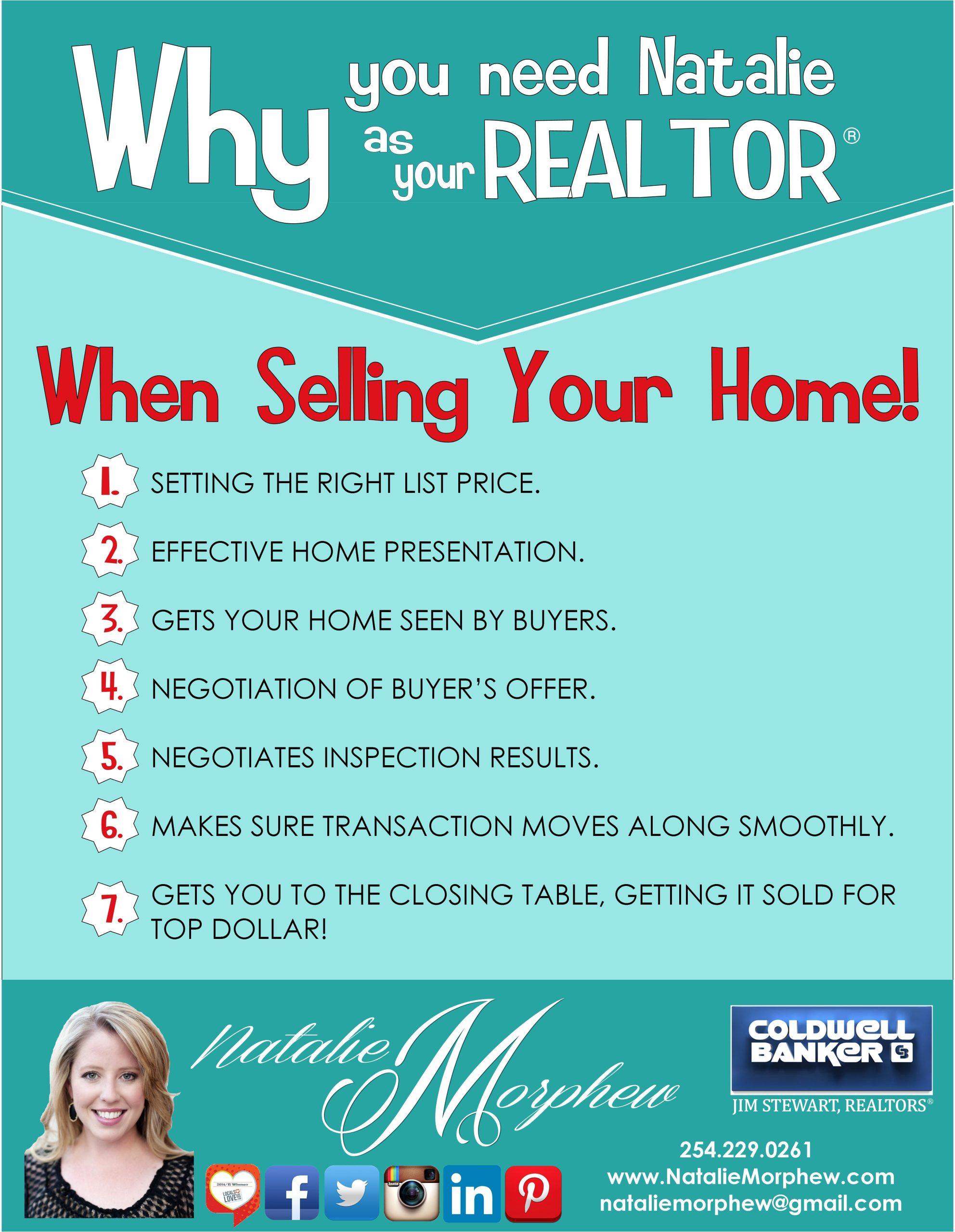 Why choose me as your real estate agent