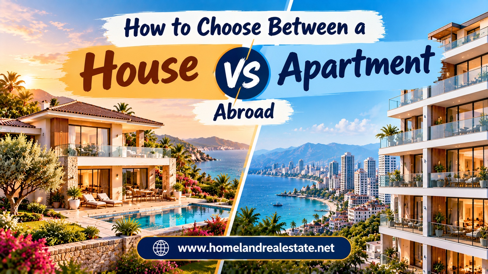 How to Choose Between a House and Apartment Abroad