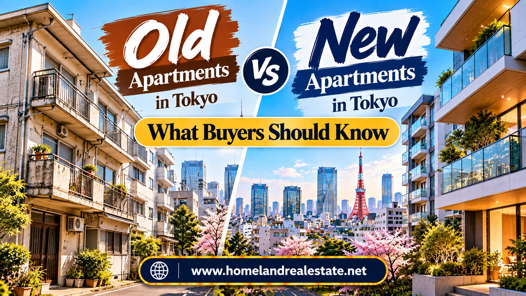 Old vs New Apartments in Tokyo: What Buyers Should Know