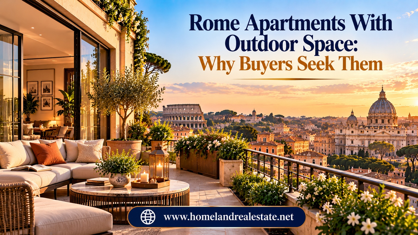 Rome Apartments With Outdoor Space: Why Buyers Seek Them