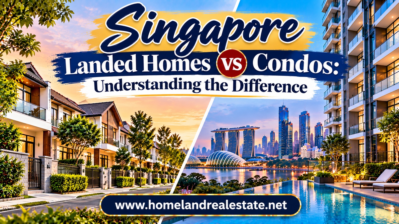 Singapore Landed Homes vs Condos: Understanding the Difference