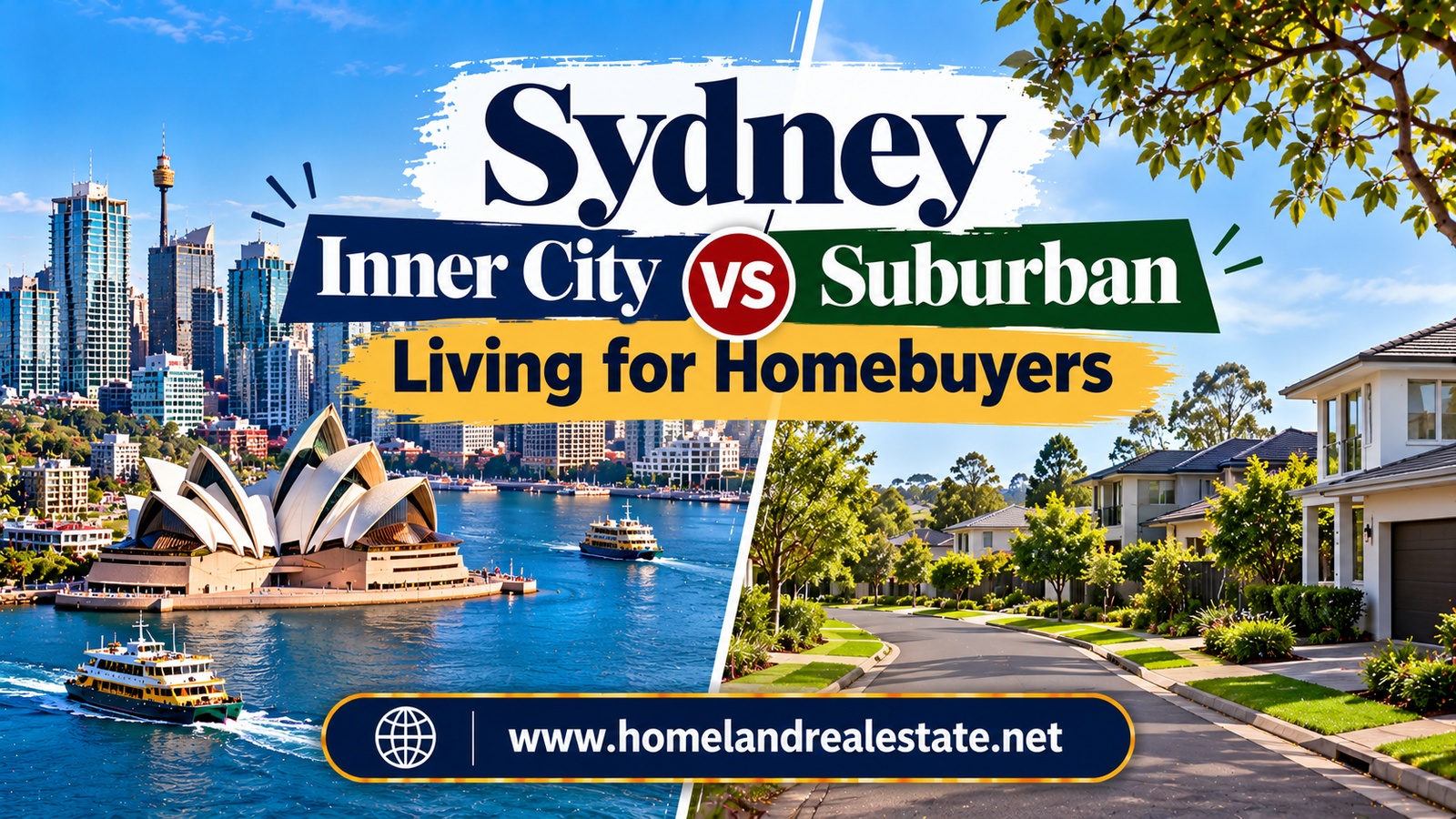 Sydney Inner City vs Suburban Living for Homebuyers