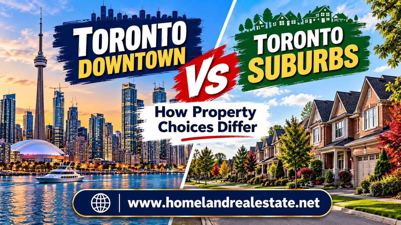 Toronto Downtown vs Suburbs: How Property Choices Differ