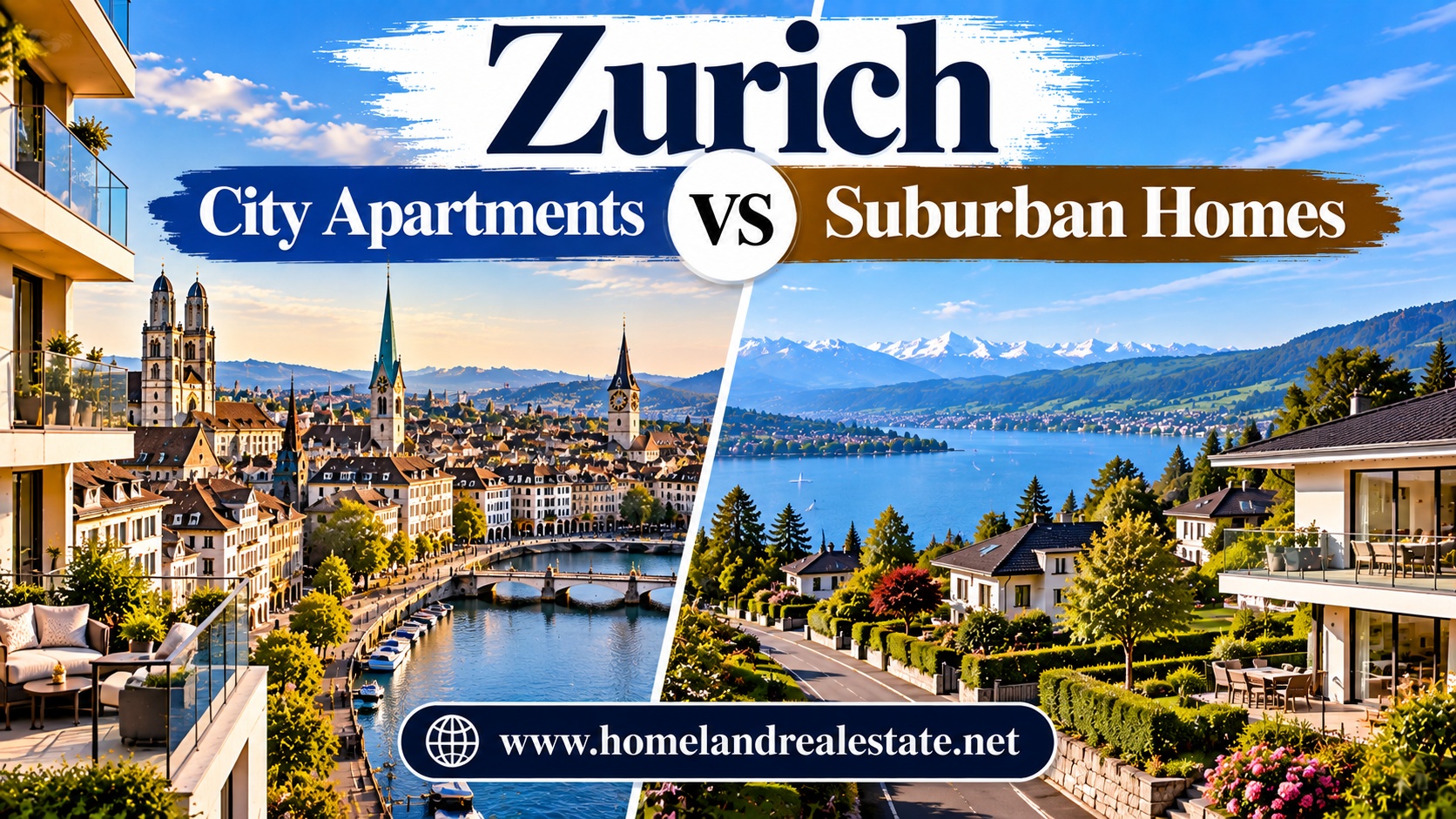 Zurich City Apartments vs Suburban Homes